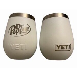 YETI‎ Dr Pepper Insulated Tumbler Cup – Promotional – NO LID – New (Set of 2)